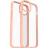 ככיסוי גמיש Otterbox React ל-Iphone 15 Pro שקוף עם מסגרת בצבע אפרסק תומך MagSafe קשיח במיוחד