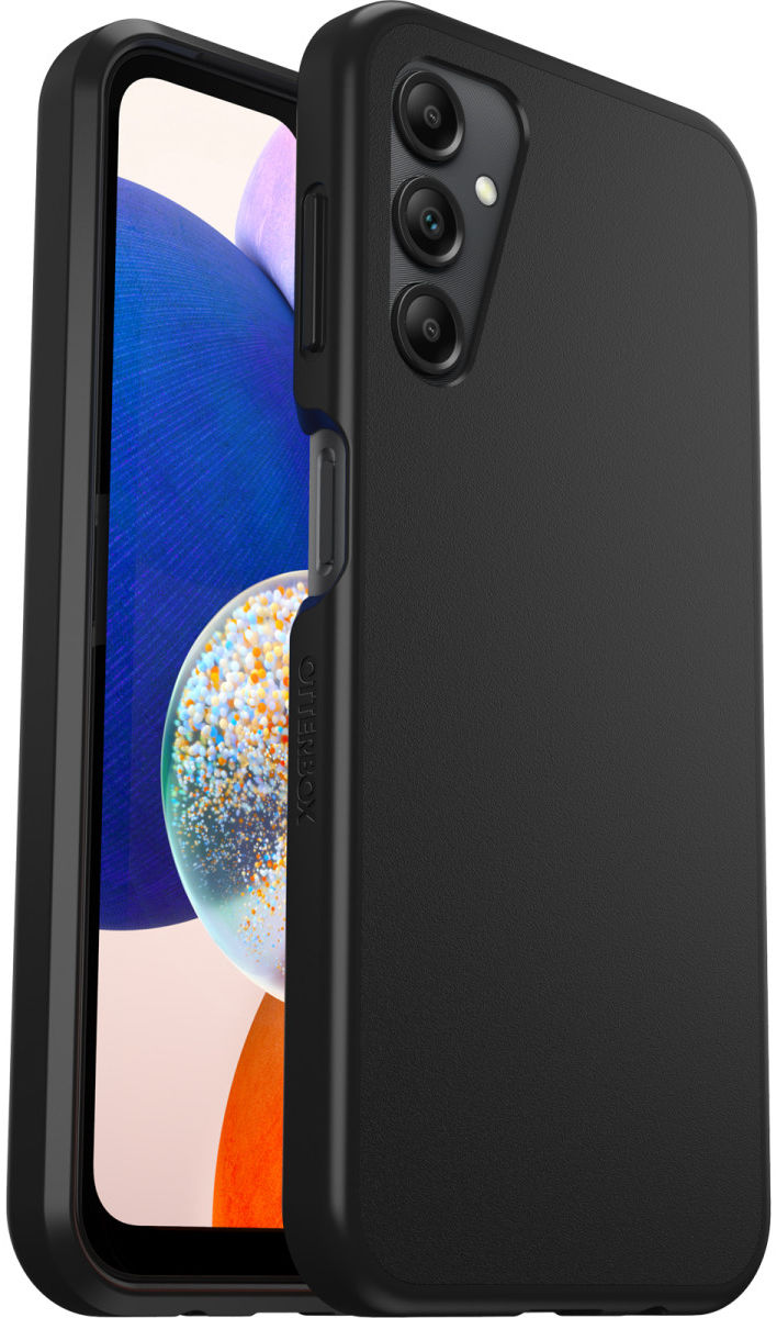כיסוי גמיש Otterbox React ל-Samsung Galaxy A14 בצבע שחור תומך MagSafe קשיח במיוחד
