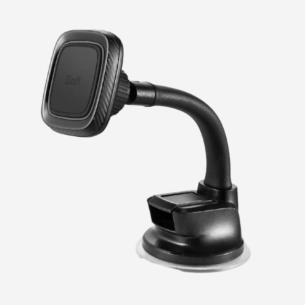 זרוע מגנטית לרכב Sol! Mangetic Windshield Arm Mount בצבע שחור