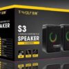 רמקולים LED SPEAKER S3 שחור