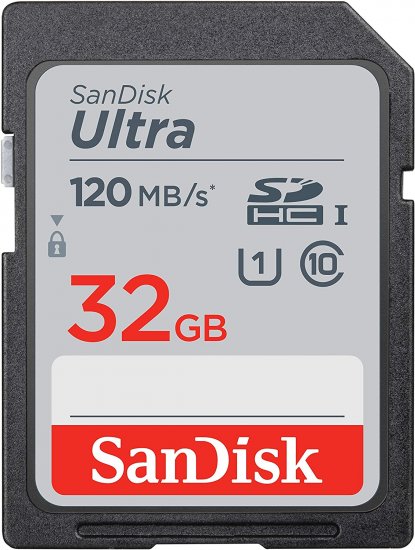 כרטיס זיכרון SanDisk Ultra SDHC  32GB